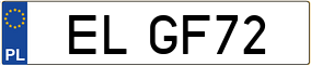 Truck License Plate